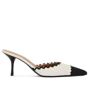 Helsa Pin Heel Mule in Off White